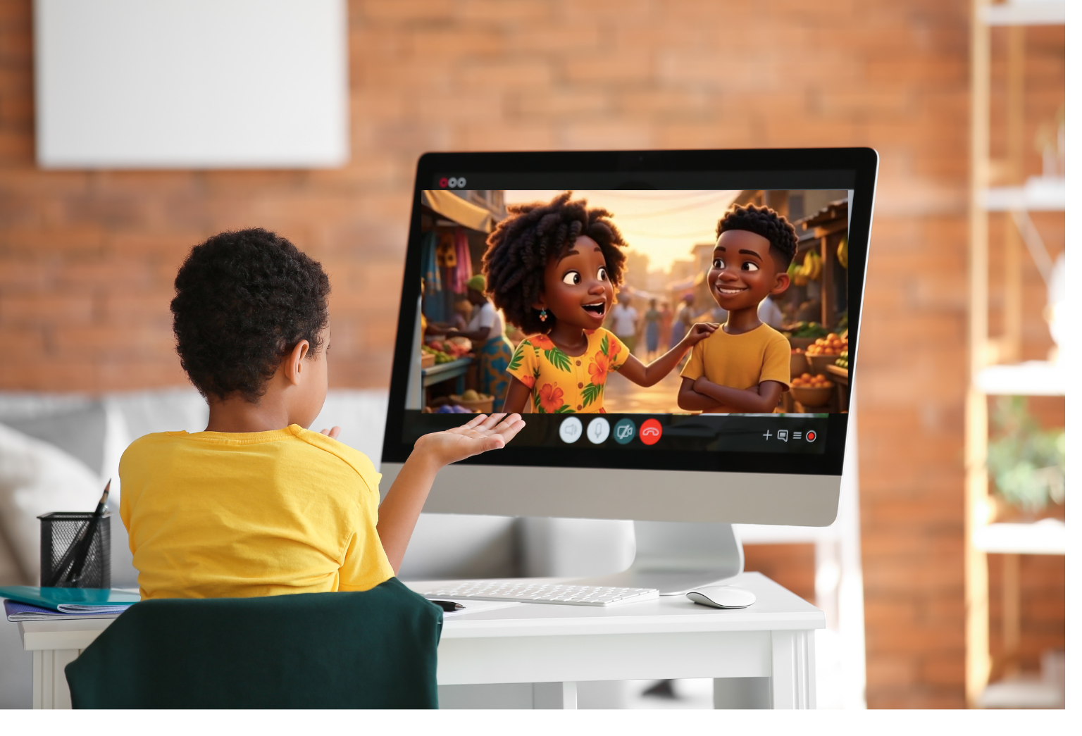 Revled children smiling together